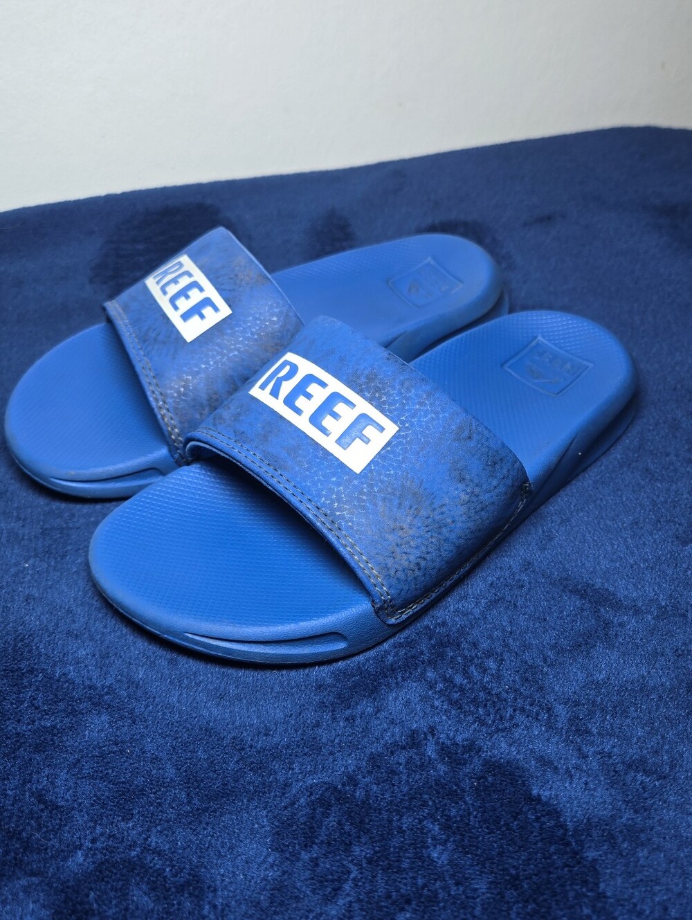 Reef Kids Slide Sandals Lightweight Water Ready Blue  Size 3